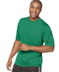 Dry goods. With Climalite fabric, this adidas T shirt is the perfect gear for a run or to hit up the gym. (Clearance) Dry goods. With Climalite fabric, this adidas T shirt is the perfect gear for a run or to hit up the gym. (Clearance)