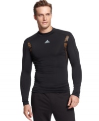 The perfect layer for cold days, this ClimaWarm® adidas shirt keeps you comfortable during any outdoor adventure. The perfect layer for cold days, this ClimaWarm® adidas shirt keeps you comfortable during any outdoor adventure.
