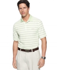 Master your look on the course and off with this striped performance polo from Greg Norman for Tasso Elba. (Clearance) Master your look on the course and off with this striped performance polo from Greg Norman for Tasso Elba. (Clearance)