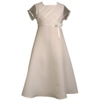 Size-5 BNJ-7312S WHITE EMBROIDERED LATTICE BODICE ILLUSION SLEEVE Special Occasion Flower Girl Easter Party Communion Dress,S37312 Bonnie Jean LITTLE GIRLS Size-5 BNJ-7312S WHITE EMBROIDERED LATTICE BODICE ILLUSION SLEEVE Special Occasion Flower Girl Easter Party Communion Dress,S37312 Bonnie Jean LITTLE GIRLS
