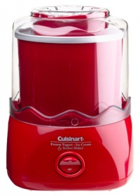 Cuisinart ICE-20R 1-1/2-Quart Automatic Ice Cream, Frozen Yogurt & Sorbet Maker, Red Cuisinart ICE-20R 1-1/2-Quart Automatic Ice Cream, Frozen Yogurt & Sorbet Maker, Red
