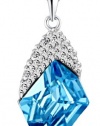 Cosmic Freeform Swarovski Elements Crystal Pendant Necklace Blue 2006401