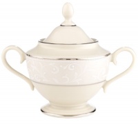 Lenox Pearl Innocence Platinum-Banded Fine China Sugar Bowl Lenox Pearl Innocence Platinum-Banded Fine China Sugar Bowl