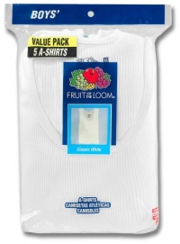 Fruit of the Loom Boy's 5 Pack A-shirt #5P501B Fruit of the Loom Boy's 5 Pack A-shirt #5P501B