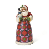 Jim Shore Heartwood Creek from Enesco Santa Snowman Figurine 9 IN Jim Shore Heartwood Creek from Enesco Santa Snowman Figurine 9 IN
