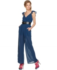 For on-trend 70's style, Bar III's flutter sleeve jumpsuit is a must-buy!