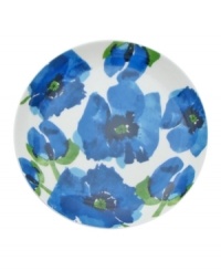 Out of the blue. A vibrant floral motif blossoms on this striking salad plate, ensuring your table is anything but garden variety. (Clearance) Out of the blue. A vibrant floral motif blossoms on this striking salad plate, ensuring your table is anything but garden variety. (Clearance)