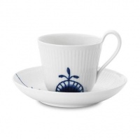 Royal Copenhagen Blue Mega Cup And Saucer High Handle Royal Copenhagen Blue Mega Cup And Saucer High Handle