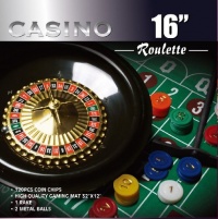 Da Vinci 16-Inch Roulette Wheel Game Set with 120 chips, Felt Layout, and Rake Da Vinci 16-Inch Roulette Wheel Game Set with 120 chips, Felt Layout, and Rake
