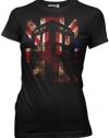 Doctor Who Glowing Tardis Union Jack Juniors Tee