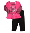 Young Hearts Baby-Girls Infant Peace Pant Set