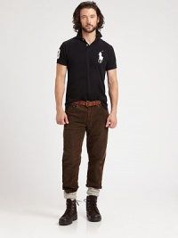 An essential five-pocket pant in a lightweight pinwale corduroy is tailored with a slightly tapered leg and a classic rise.Five-pocket styleInseam, about 33CottonMachine washImported An essential five-pocket pant in a lightweight pinwale corduroy is tailored with a slightly tapered leg and a classic rise.Five-pocket styleInseam, about 33CottonMachine washImported