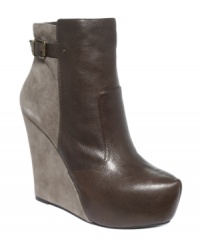 Leather and suede always make such a great team. Jessica Simpson's Dyllis wedge platform booties are stunning with a pointed toe and hidden platform and wedge heel. Leather and suede always make such a great team. Jessica Simpson's Dyllis wedge platform booties are stunning with a pointed toe and hidden platform and wedge heel.