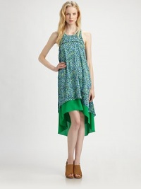 Converse over an afternoon cocktail in this floral-print confection with a tiered hi-lo hem and unexpected racerback. RoundneckSleevelessLayered hi-lo hemRacerback; keyhole closureFully linedAbout 30 from natural waist at longest pointPolyesterDry cleanImportedModel shown is 5'9½ (176cm) wearing US size 2. Converse over an afternoon cocktail in this floral-print confection with a tiered hi-lo hem and unexpected racerback. RoundneckSleevelessLayered hi-lo hemRacerback; keyhole closureFully linedAbout 30 from natural waist at longest pointPolyesterDry cleanImportedModel shown is 5'9½ (176cm) wearing US size 2.