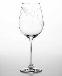 A blossom-flecked branch adds warm charm to this chic, break-resistant wine glass. Perfect for everyday use, and for coordinating with Lenox Simply Fine Chirp dinnerware. A blossom-flecked branch adds warm charm to this chic, break-resistant wine glass. Perfect for everyday use, and for coordinating with Lenox Simply Fine Chirp dinnerware.