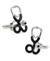 Doctor's orders. Polish off your shirt and tie with these conversational stethoscope cufflinks from Cufflinks Inc. Doctor's orders. Polish off your shirt and tie with these conversational stethoscope cufflinks from Cufflinks Inc.