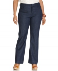 Featuring a slenderizing dark wash and flared leg, Not Your Daughter's Jeans' plus size style are must-haves for sophisticated play. (Clearance) Featuring a slenderizing dark wash and flared leg, Not Your Daughter's Jeans' plus size style are must-haves for sophisticated play. (Clearance)