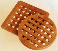 Lipper International Trivets, Set of 2, Bamboo