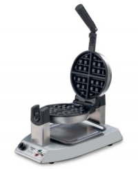 Indulge yourself with thick, fluffy authentic Belgian waffles in your very own kitchen! Cook like the pros with the stainless steel Waring Pro Belgian waffle maker. Its extra-deep pockets create the thickest waffles and the rotary feature ensures even cooking. Limited one-year warranty. Model WMK300A. Indulge yourself with thick, fluffy authentic Belgian waffles in your very own kitchen! Cook like the pros with the stainless steel Waring Pro Belgian waffle maker. Its extra-deep pockets create the thickest waffles and the rotary feature ensures even cooking. Limited one-year warranty. Model WMK300A.