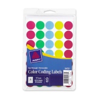 Avery See-Through Removable Color Dots, 0.75-Inch Diameter, Assorted Colors, 1015 per Pack (05473) Avery See-Through Removable Color Dots, 0.75-Inch Diameter, Assorted Colors, 1015 per Pack (05473)