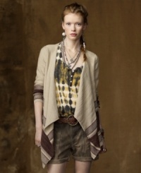 Effortless draping and just the right amount of slouch qualify Denim & Supply Ralph Lauren's cotton and linen cardigan as a go-to essential, especially since its earthy hues make it a soft, neutral complement to any look. Effortless draping and just the right amount of slouch qualify Denim & Supply Ralph Lauren's cotton and linen cardigan as a go-to essential, especially since its earthy hues make it a soft, neutral complement to any look.
