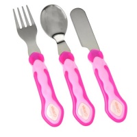 Vital Baby First Stainless Steel Cutlery Set, Pink