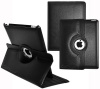 Ionic Rotating Stand Leather Case with SLEEP AND WAKE Function For Apple iPad 2, iPad 3, iPad 4, iPad 2nd, iPad 3rd, iPad 4th Generation Tablet AT&T Verizon 4G LTE (Black)