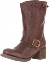 FRYE Women's Vera Short Boot,Dark Brown,8 M US