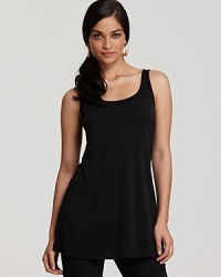 Effortlessly paired with chic accessories or belted for a refined finish, Eileen Fisher's silk jersey tunic lends feminine ease to everyday looks. Effortlessly paired with chic accessories or belted for a refined finish, Eileen Fisher's silk jersey tunic lends feminine ease to everyday looks.