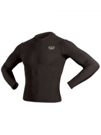 HT603L Men's and Women's Athletic Compression, Long Sleeve Crew Neck Shirt-Used for Running, Softball, Football, Cross Training, and Gym Workouts-Made With Moisture Wicking, Odor Deterrent Material-Sizes SM-XXXL