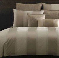 Hotel Collection Wide Stripe Bronze Duvet Cover, Queen Hotel Collection Wide Stripe Bronze Duvet Cover, Queen