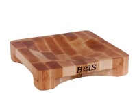John Boos 10-Inch Square Maple Mezzaluna Herb Cutting Board John Boos 10-Inch Square Maple Mezzaluna Herb Cutting Board