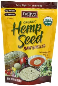 Nutiva Organic Shelled Hemp Seed, 13-Ounce Pouches (Pack of 2) Nutiva Organic Shelled Hemp Seed, 13-Ounce Pouches (Pack of 2)