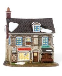 Christmas villagers keep their cottages warm and cozy with Mr. Pinkering's fine Persian rugs. When the savvy salesman isn't peddling his work around town, he's fulfilling custom orders in silk and wool. Christmas villagers keep their cottages warm and cozy with Mr. Pinkering's fine Persian rugs. When the savvy salesman isn't peddling his work around town, he's fulfilling custom orders in silk and wool.