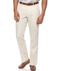 Lighten up. These pants from Tasso Elba go with the flow and can be dressed up or down for versatility everyone can appreciate. Lighten up. These pants from Tasso Elba go with the flow and can be dressed up or down for versatility everyone can appreciate.