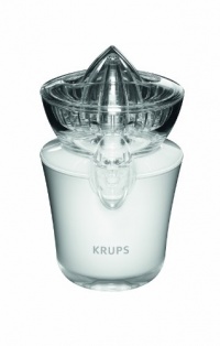 KRUPS ZX720143 Acrylic Juicer with Stainless Steel anti-drip valve, White and Stainless Steel KRUPS ZX720143 Acrylic Juicer with Stainless Steel anti-drip valve, White and Stainless Steel