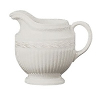 Edme useful jug by Wedgwood. Wedgwood marks the 100th anniversary of its classic Edme collection with a refreshing update of its timeless pattern. A new antique white glaze enhances the elegant colannade embossment and laurel motif accent pieces. Sophisticated shapes and generously sized pieces make this pattern ideal for today's lifestyle. Edme useful jug by Wedgwood. Wedgwood marks the 100th anniversary of its classic Edme collection with a refreshing update of its timeless pattern. A new antique white glaze enhances the elegant colannade embossment and laurel motif accent pieces. Sophisticated shapes and generously sized pieces make this pattern ideal for today's lifestyle.