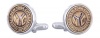 Subway Token Cufflinks for New York City Clad in Sterling Silver By Jewelry Mountain