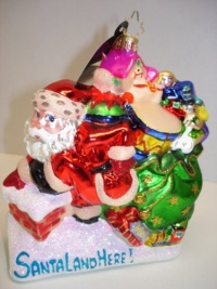 Radko Hurry on Down Santa Christmas Ornament Radko Hurry on Down Santa Christmas Ornament