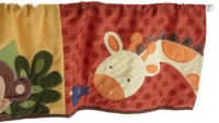Kids Line Jungle 123 Valance, Brown Kids Line Jungle 123 Valance, Brown