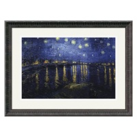 Starry Night On Rhone Framed Wall Art - 24.06W x 18.18H in. Starry Night On Rhone Framed Wall Art - 24.06W x 18.18H in.