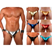 Mens New Liquid Metallic Thong Swimsuit Gary Majdell Sport Mens New Liquid Metallic Thong Swimsuit Gary Majdell Sport