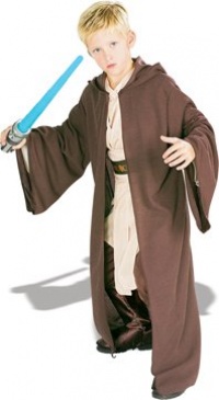Childs Deluxe Jedi Robe Starwars Costume Childs Deluxe Jedi Robe Starwars Costume