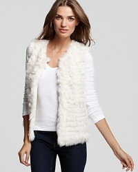 Embrace winter white with this Joie fur vest. Pair it with black skinny jeans for an effortlessly cool contrast. Embrace winter white with this Joie fur vest. Pair it with black skinny jeans for an effortlessly cool contrast.