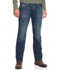 Keep it clean and classic with these straight-leg jeans from Lucky Brand.