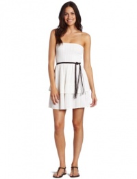 Roxy Juniors Lovely Sight Tube Dress, White, Large Roxy Juniors Lovely Sight Tube Dress, White, Large