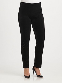 Velvet leggings offering a body-hugging fit that does not sacrifice comfort, thanks to a hint of stretch. Wear these leggings with your favorite tunic.Elasticized waistbandInseam, about 3292% polyamide/8% elastaneDry cleanMade in Italy Velvet leggings offering a body-hugging fit that does not sacrifice comfort, thanks to a hint of stretch. Wear these leggings with your favorite tunic.Elasticized waistbandInseam, about 3292% polyamide/8% elastaneDry cleanMade in Italy