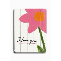Arte House Wooden Sign, Love You Arte House Wooden Sign, Love You