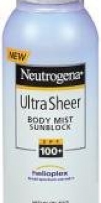 Neutrogena Ultra Sheer Sunblock, Body Mist, SPF 100+, 5 oz.