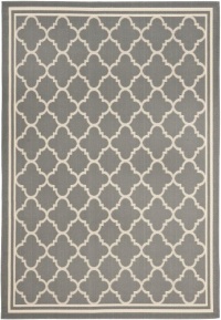 Safavieh Courtyard Collection CY6918-246 Grey and Beige Indoor/Outdoor Area Rug, 2-Feet 7-Inch by 5-Feet Safavieh Courtyard Collection CY6918-246 Grey and Beige Indoor/Outdoor Area Rug, 2-Feet 7-Inch by 5-Feet